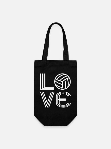Volleyball-Volleyball - Geschenkbeutel für Flaschen - Schwarz