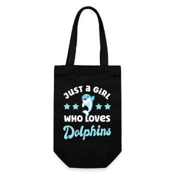 Dolphin Dolphin - Gift Bag for Bottles - black - Front