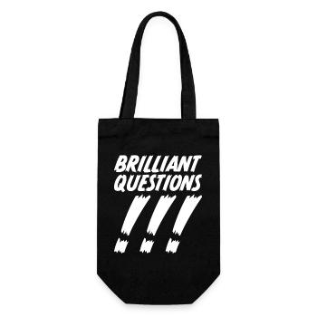 Brilliant Questions - Geschenkbeutel für Flaschen - Schwarz - Vorne