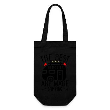 The Best Memories Are Made Camping - Gift Bag for Bottles - black - Front