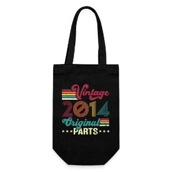 Vintage 2014 Original, Cadeau D'anniversaire - Sac à bouteille - noir - Devant
