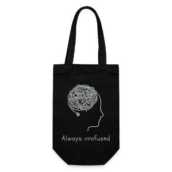 Toujours confus - Sac à bouteille - noir - Devant