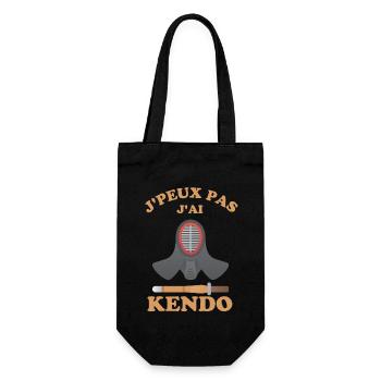 Je peux pas j ai kendo - Sac à bouteille - noir - Devant