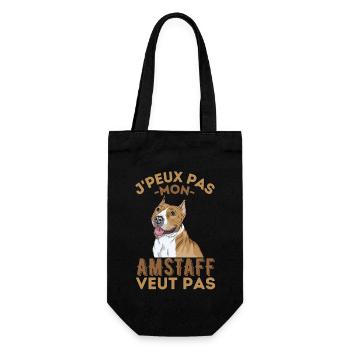 Staffordshire Terrier American - Sac à bouteille - noir - Devant