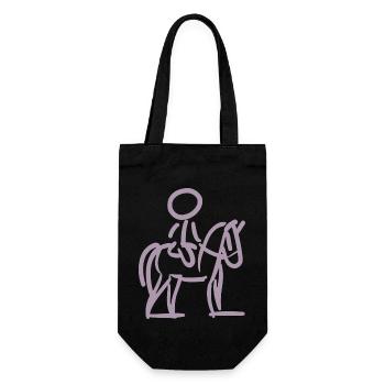 Rider sur Perd Style minimaliste - Sac à bouteille - noir - Devant