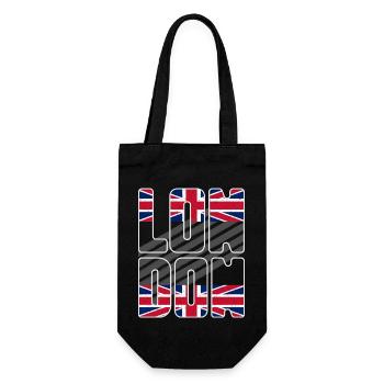 London England Vereinigtes Königreich Reise - Geschenkbeutel für Flaschen - Schwarz - Vorne