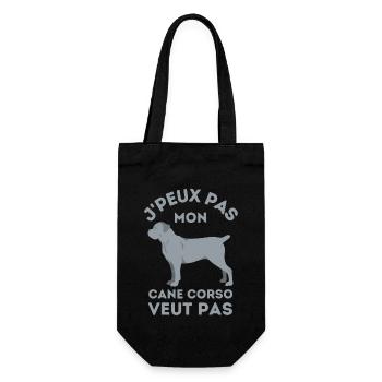 mon chien cane corso ne veut pas 2 - Sac à bouteille - noir - Devant