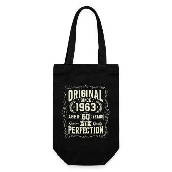 Original since 1963 60th Anniversary - Gift Bag for Bottles - black - Front