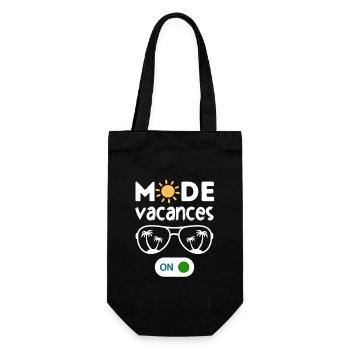 Mode vacances activé - Sac à bouteille - noir - Devant