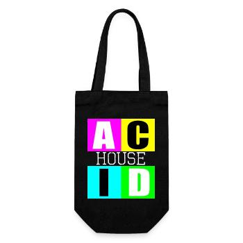 Acid-House-Musik - Geschenkbeutel für Flaschen - Schwarz - Vorne
