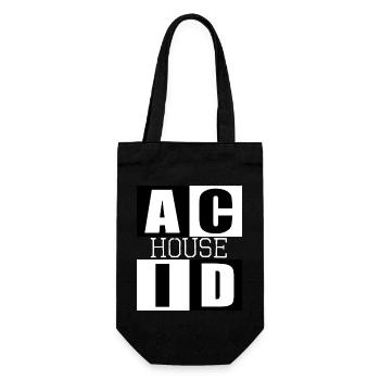 ACID HOUSE music logo - Gift Bag for Bottles - black - Front