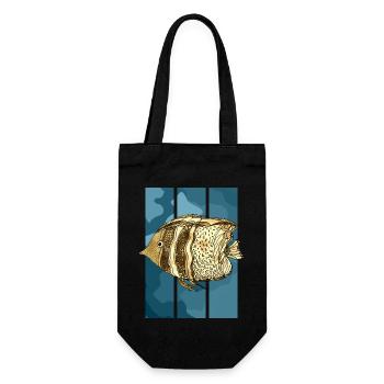 Poisson - Sac à bouteille - noir - Devant