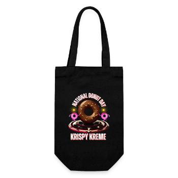 Krispy kreme national donut day - Gift Bag for Bottles - black - Front