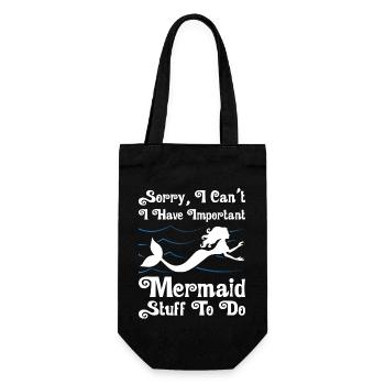Stuff To Do Mermaid - Geschenkbeutel für Flaschen - Schwarz - Vorne