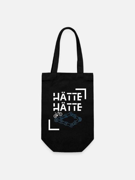 Hätte Hätte Fahrradkette - Geschenkbeutel für Flaschen - Schwarz
