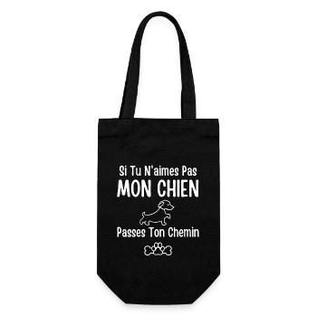 Mon Chien ne veut pas - Sac à bouteille - noir - Devant