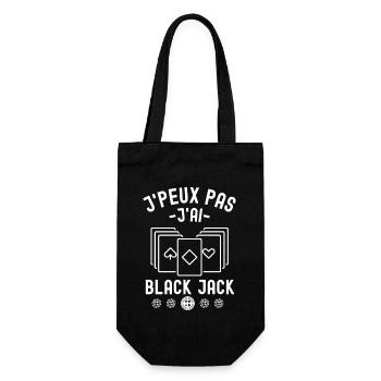 Jeu de cartes Black Jack 2 - Sac à bouteille - noir - Devant