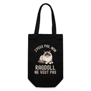Mon Ragdoll veut pas - Sac à bouteille - noir - Devant