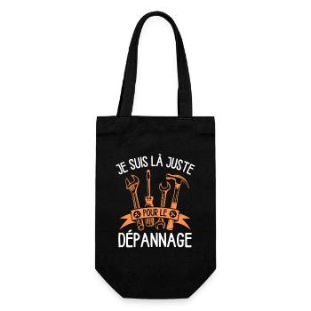 Dépannage réparation bricolage - Sac à bouteille - noir - Devant