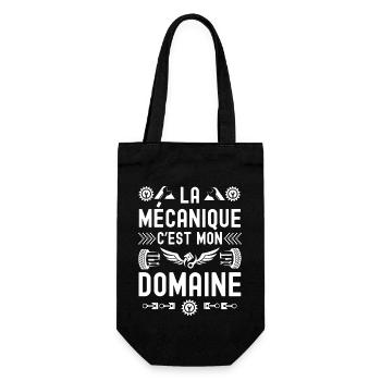 la mécanique c est mon domaine 1 - Sac à bouteille - noir - Devant