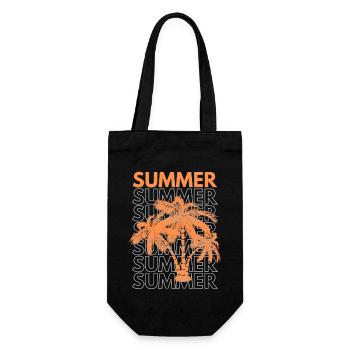 SOMMER - Geschenkbeutel für Flaschen - Schwarz - Vorne