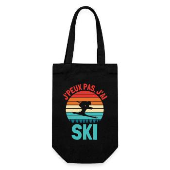 Ski skieur - Sac à bouteille - noir - Devant