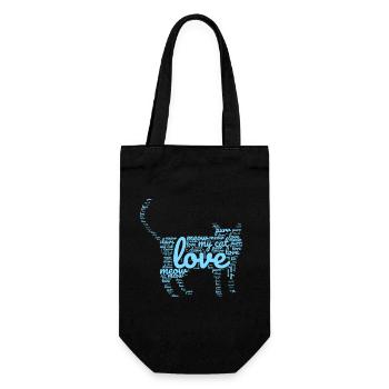 Sous-titres de chat - Sac à bouteille - noir - Devant