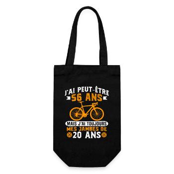 Anniversaire 56 ans pour un cycliste cadeau vélo - Sac à bouteille - noir - Devant