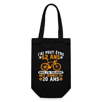Anniversaire 52 ans pour un cycliste cadeau vélo - Sac à bouteille - noir - Devant