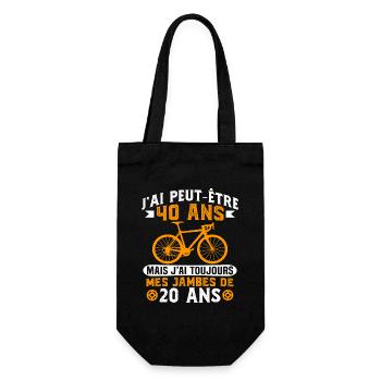 Anniversaire 40 ans pour un cycliste cadeau vélo - Sac à bouteille - noir - Devant