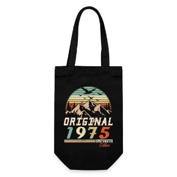 1975 vintage anniversaire rétro vintage cadeau - Sac à bouteille - noir - Devant