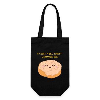 I'm A Big, Toasty Cinnamon Bun . Patisserie - Gift Bag for Bottles - black - Front