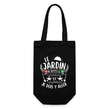 Humour jardinage jardin jardiner jardinière - Sac à bouteille - noir - Devant
