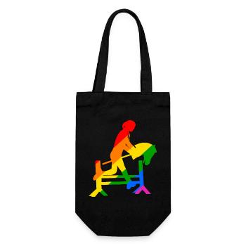 coloré cheval de loisir cheval de loisir hobby horsing - Sac à bouteille - noir - Devant