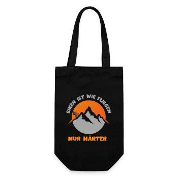 Biking - Gift Bag for Bottles - black - Front