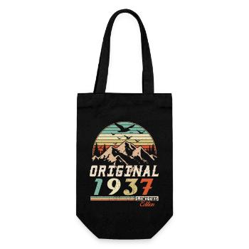 1937 vintage anniversaire rétro vintage cadeau - Sac à bouteille - noir - Devant