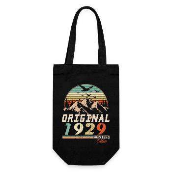 1929 Vintage Retro Birthday Vintage Gift - Gift Bag for Bottles - black - Front