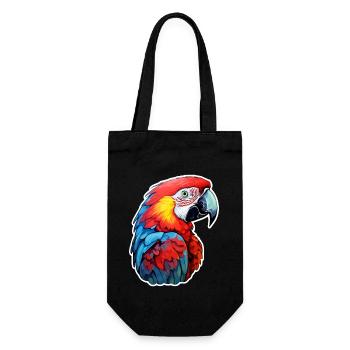 Perroquet - Sac à bouteille - noir - Devant