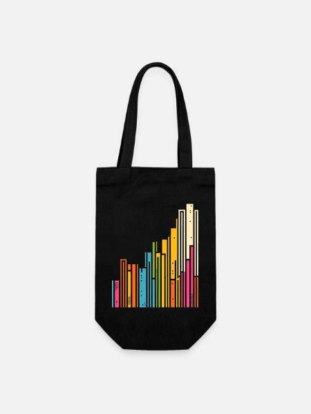 Datenanalyse & Diagramme - Visuelle Geschenkidee - Geschenkbeutel für Flaschen - Schwarz