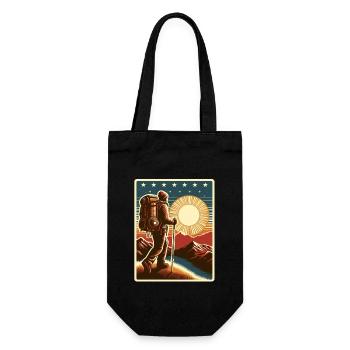 Hiking in the mountains - Gift Bag for Bottles - black - Front