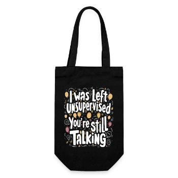 J’ai été laissé sans surveillance - Sac à bouteille - noir - Devant
