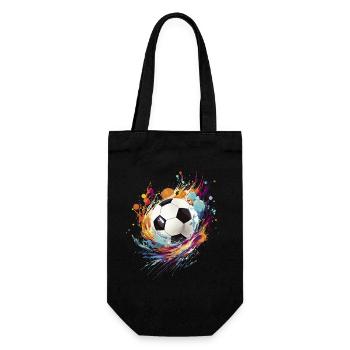 Football Splash Football Fan Merchandise Gift - Gift Bag for Bottles - black - Front
