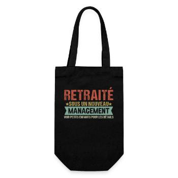 Retraité sous nouveau management cadeau retraite - Sac à bouteille - noir - Devant
