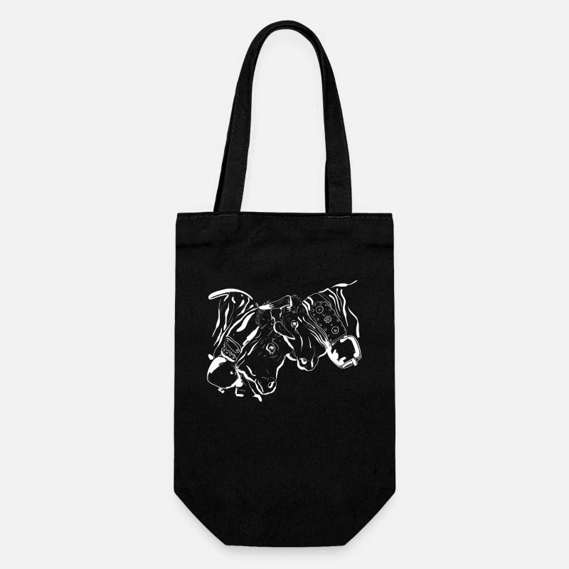 Vache d'hérens, eringer, combat de reines - Sac à bouteille - noir