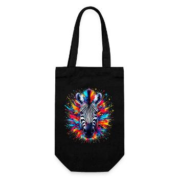 Zèbre - Sac à bouteille - noir - Devant