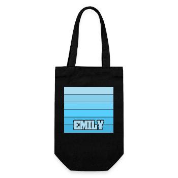 Nom de la femme Emily - Sac à bouteille - noir - Devant