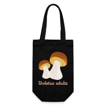 Autumn Mushrooms - Gift Bag for Bottles - black - Front