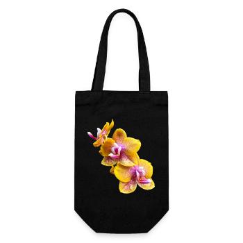 Fleur d’orchidée Phalaenopsis Sogo Lawrence Flowers 2 - Sac à bouteille - noir - Devant
