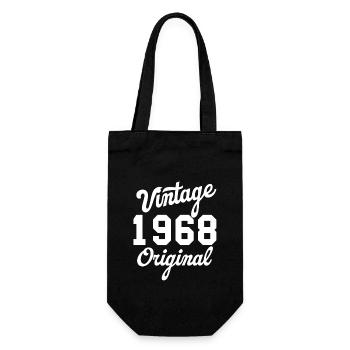 Vintage 1968 original - Gift Bag for Bottles - black - Front