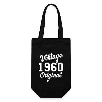 Vintage 1960's original - Gift Bag for Bottles - black - Front